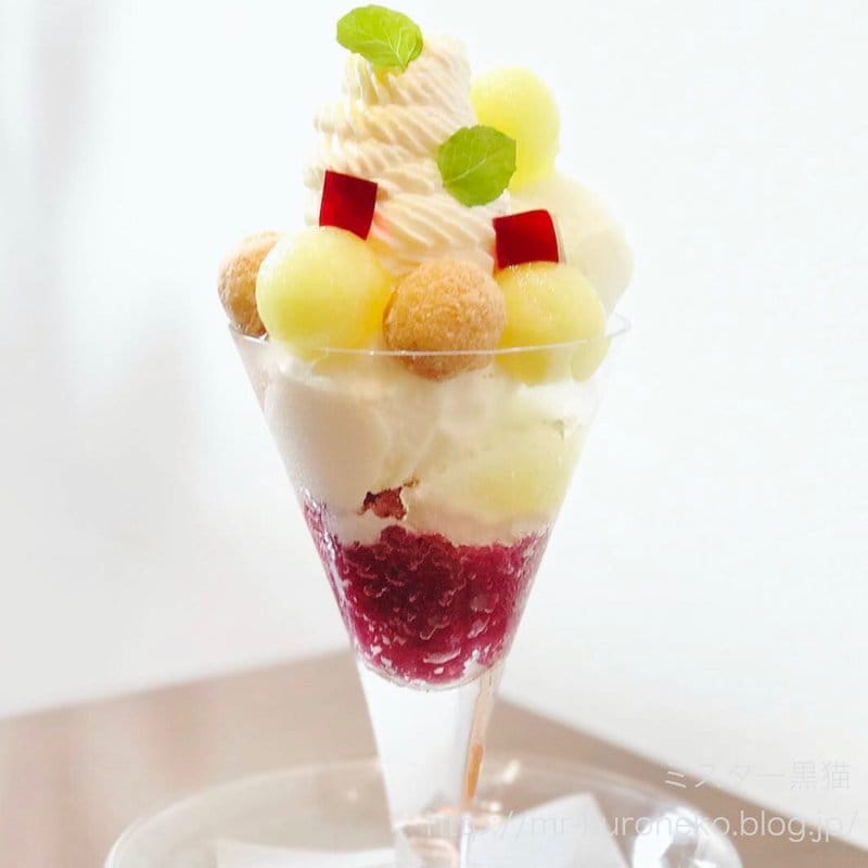 メロンパフェ(グラッシェル 表参道店 （GLACIEL）)の写真