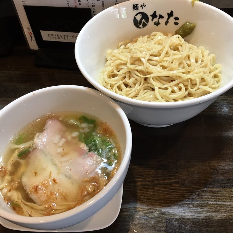 あっさり塩つけ麺 小盛(麺や ひなた)の写真