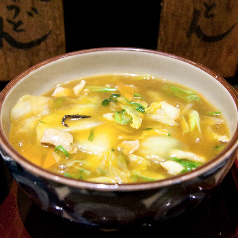 カレーちゃんぽんうどん（裏メニュー）(うどん棒 大阪店 （うどんぼう）)の写真