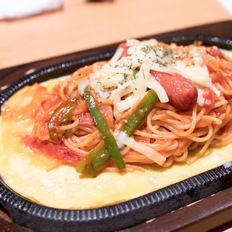 鉄板ナポリタン(博多やさい巻串屋 鳴門)の写真