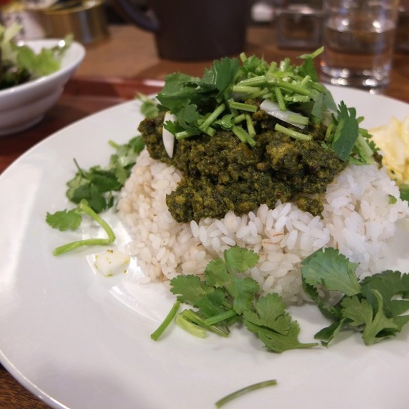 ほうれん草キーマ(般゜若大阪福島店 （PANNYA CAFE CURRY）)の写真