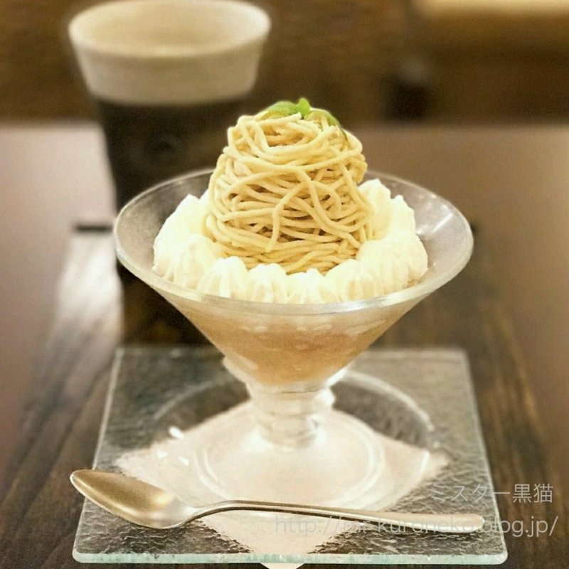 夏のモンブラン 桃(和栗や )の写真