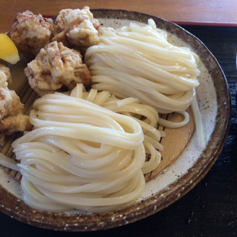 とり天ざるうどん(かの家 )の写真