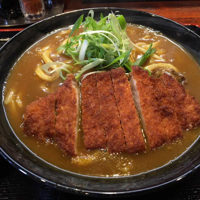 カツカレーうどん(手作りうどん　天粉盛 )の写真