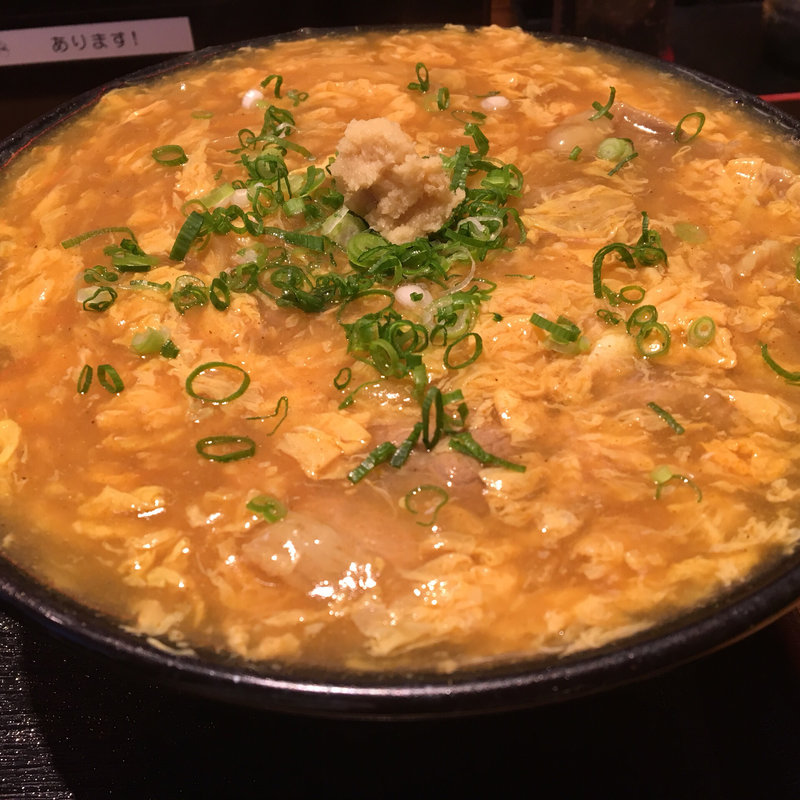 鶏卵カレーうどん（小ごはん付き）(うどん居酒屋 江戸堀)の写真