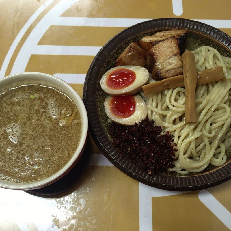辛しつけ麺(小盛り)(自家製麺 工藤 )の写真
