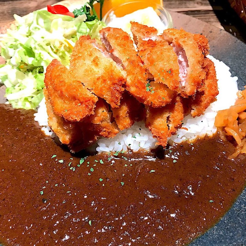 Wカツカレー(Cafe 婆沙羅 うさぎ堂 （バサラ）)の写真