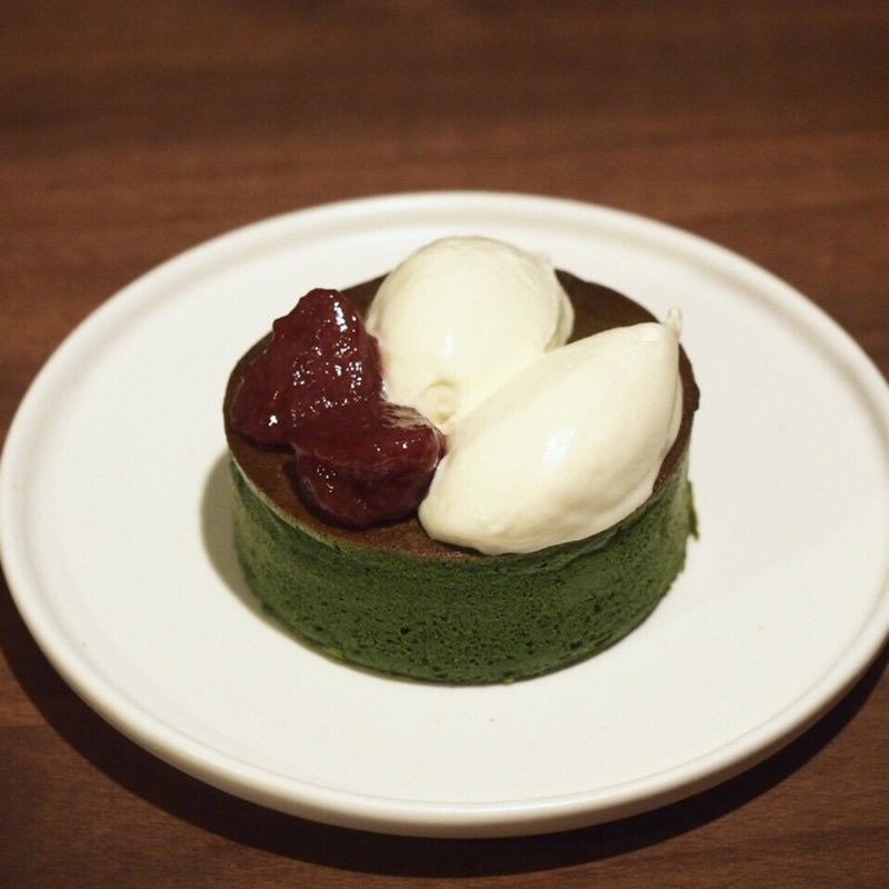 抹茶のパンケーキ(雪ノ下 梅田本店)の写真