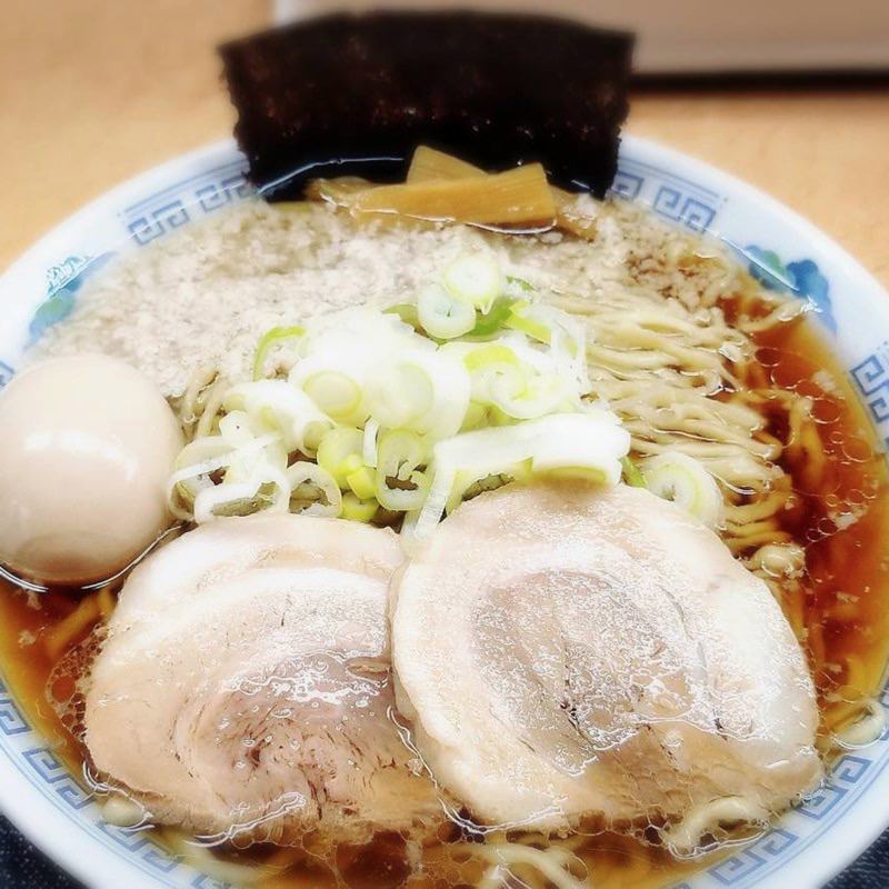 煮干し中華 太麺(中華そば雲ノ糸 酒田店)の写真