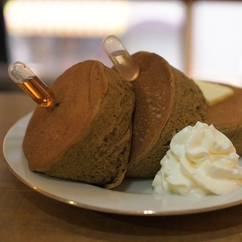 アールグレイ食べるスフレパンケーキ(チョコレート研究所 大阪新町店 )の写真
