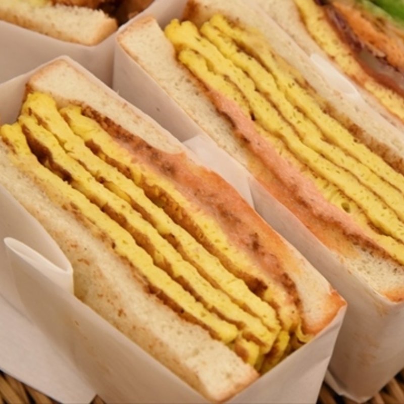 ミルフィーユたまご(トーストサンドイッチ バンブー)の写真