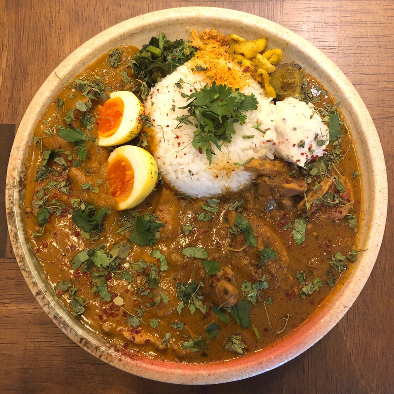 2種盛り(スパイスカレー あかつ亭)の写真