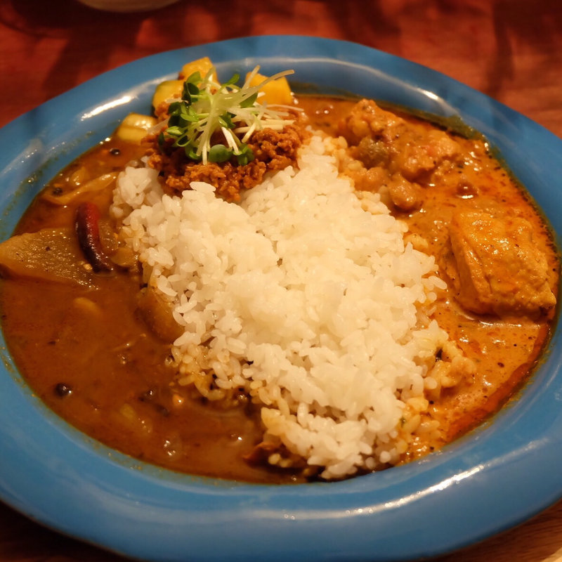 3種(ジンジャービネガーポーク&イカシオ&ウメチキ)(スパイスカリーて )の写真