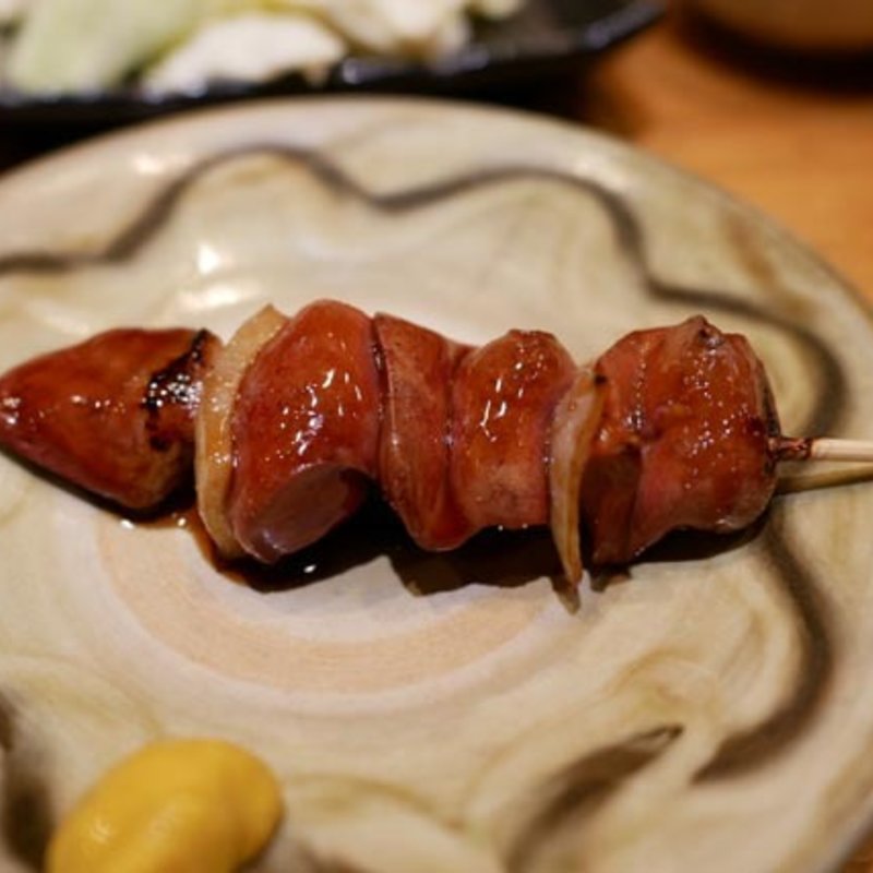 とり肝(焼きとりの とりこ)の写真