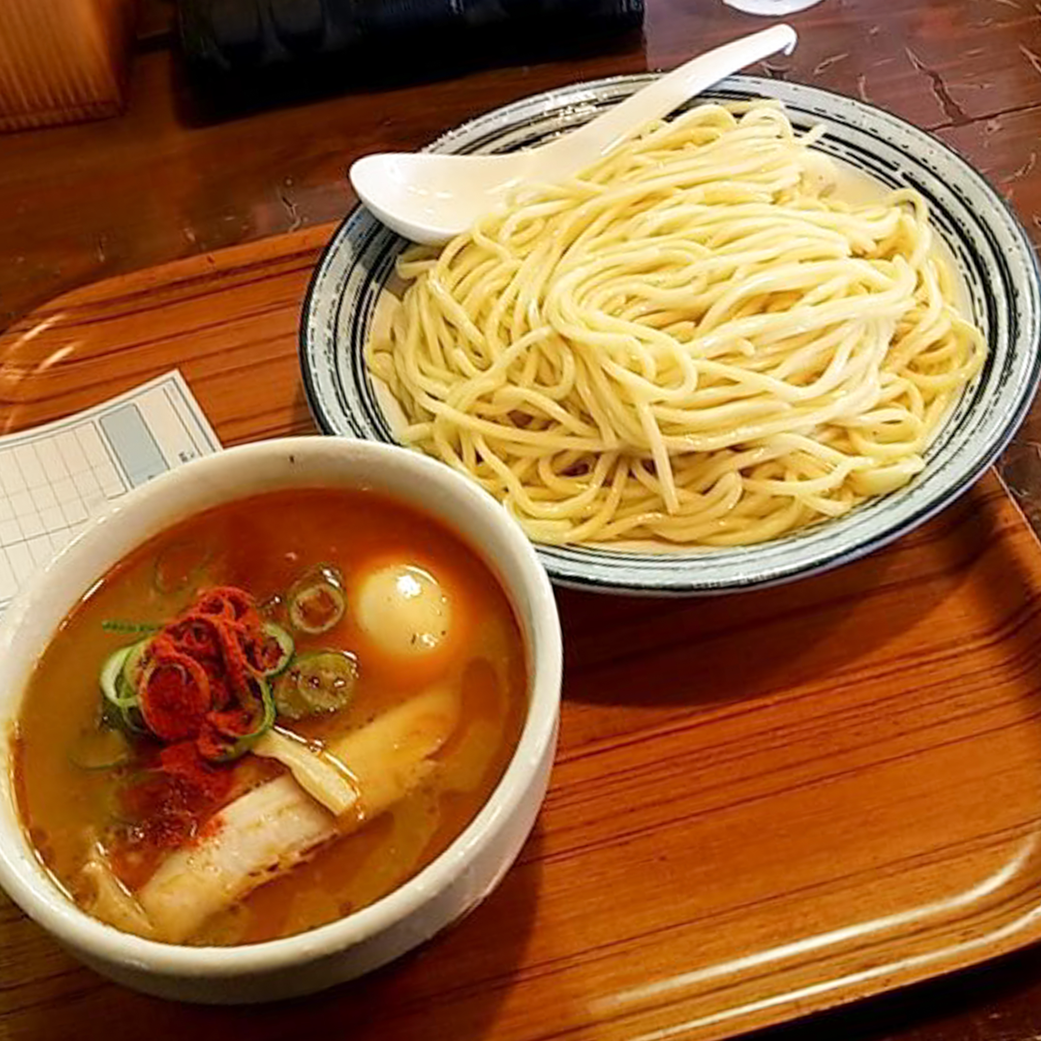 特製つけ麺(らーめん 三福)の写真