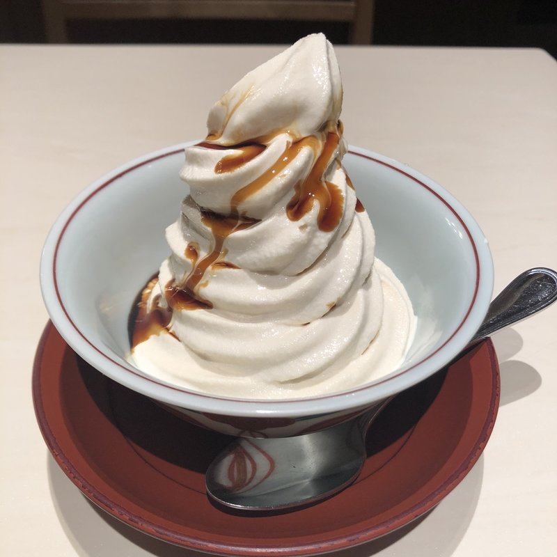 和三盆ソフトクリーム(茶屋 青柳 )の写真