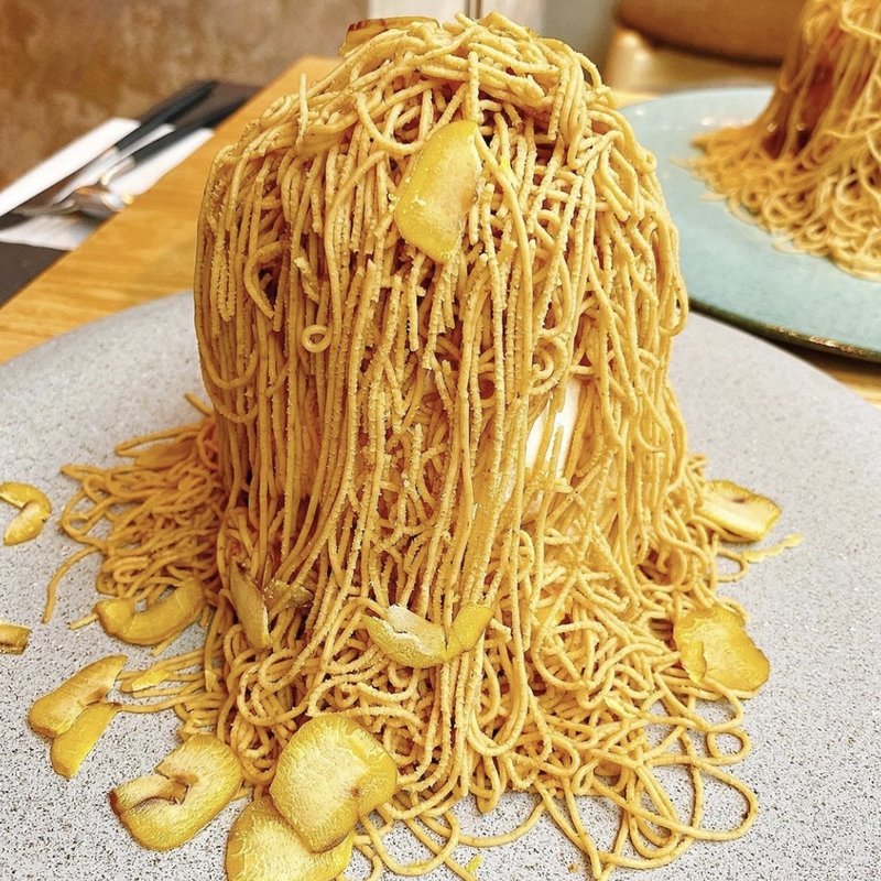 能登栗 熟成無糖モンブラン(高級和栗モンブラン専門店 栗歩自由が丘店)の写真