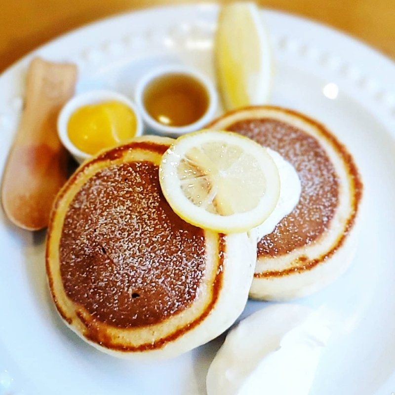 レモンのパンケーキ(カフェ・オーレ!水天宮 )の写真