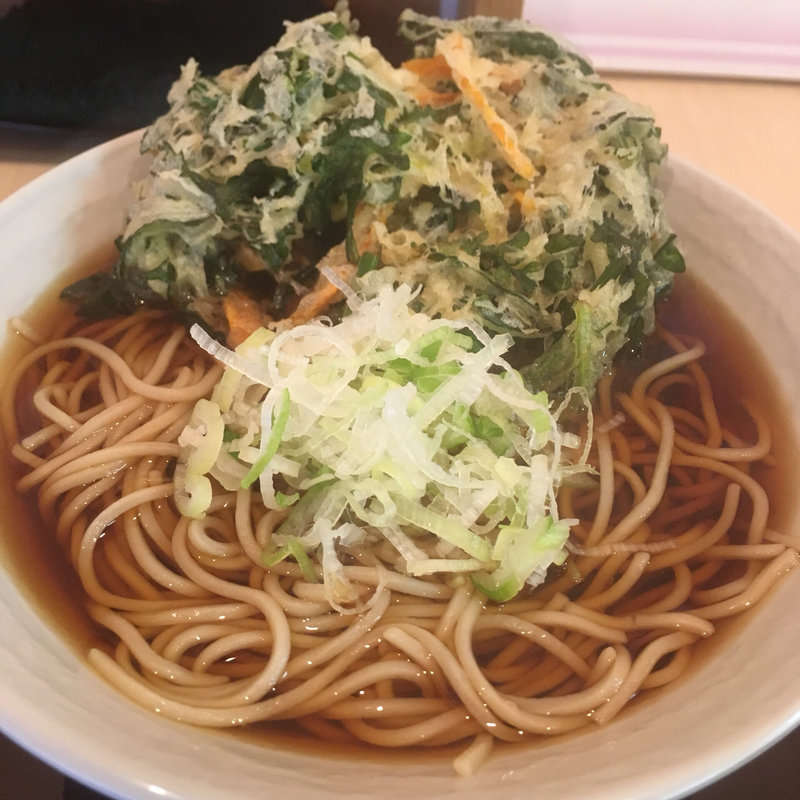 春菊天そば(田そば （デンソバ）)の写真