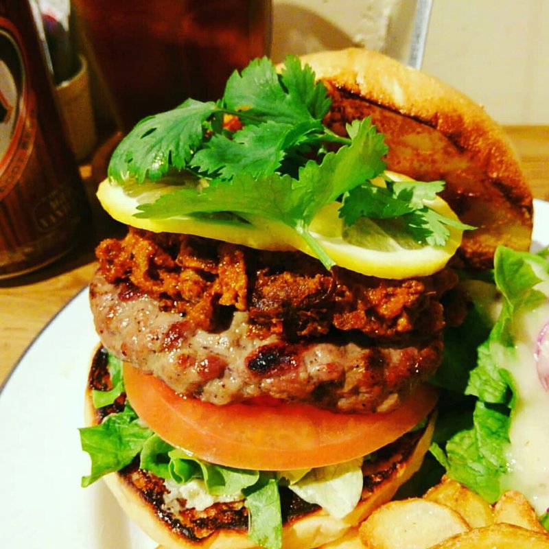 レモンカリーバーガー(HELLO NEW DAY Hamburger)の写真