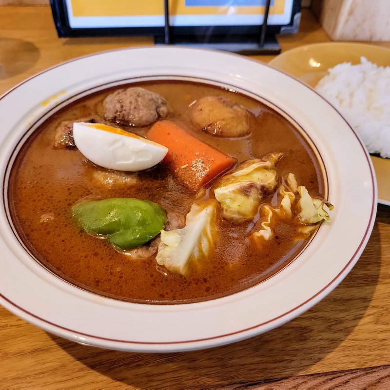 ラムジャムボールカレー(スープカレー店 34)の写真