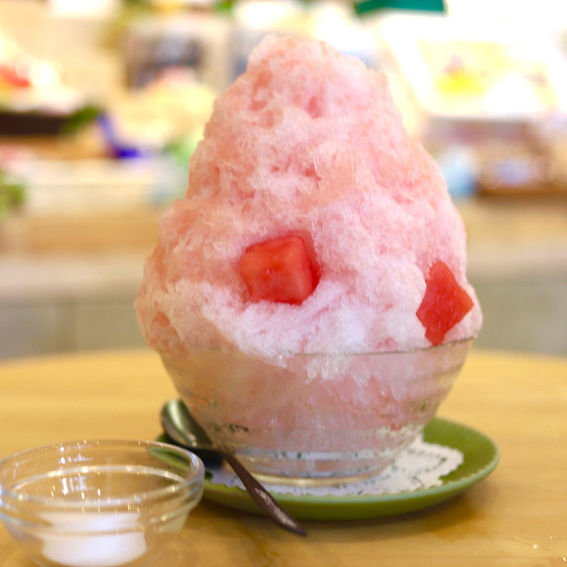 すいかかき氷(山口果物 （ヤマグチクダモノ）)の写真