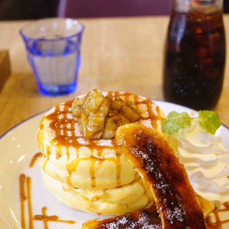 2種のバナナキャラメリゼ(3 STARS PANCAKE （スリースターズパンケーキ）)の写真