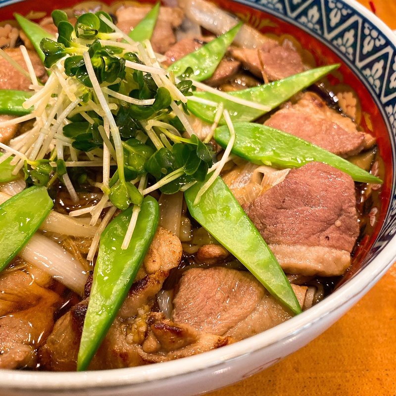 冷やし鴨南そば(蕎上人)の写真