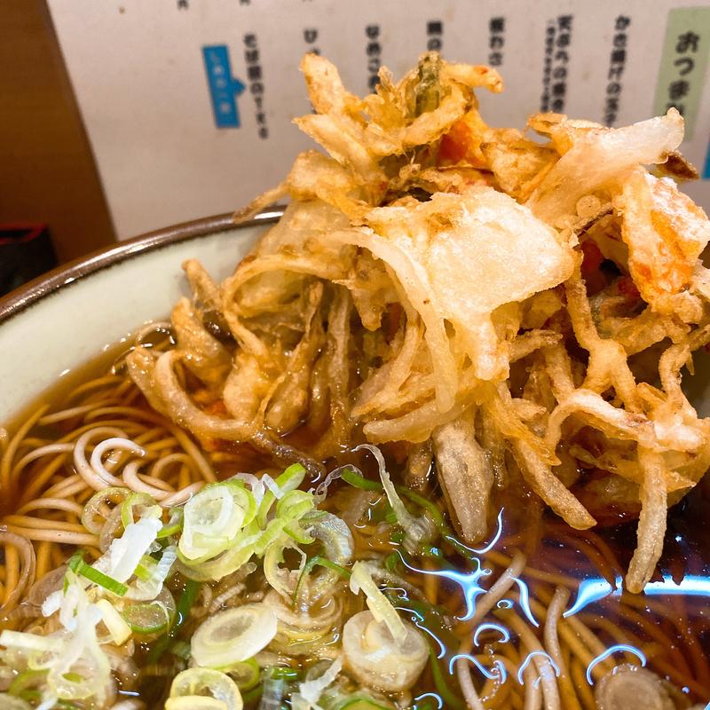 かき揚げそば(そば　うどん　元長 )の写真