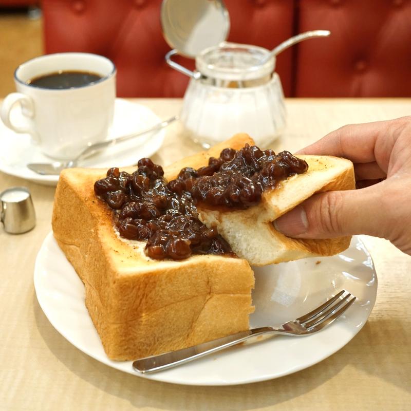 小倉トースト(喫茶アメリカン淡路)の写真