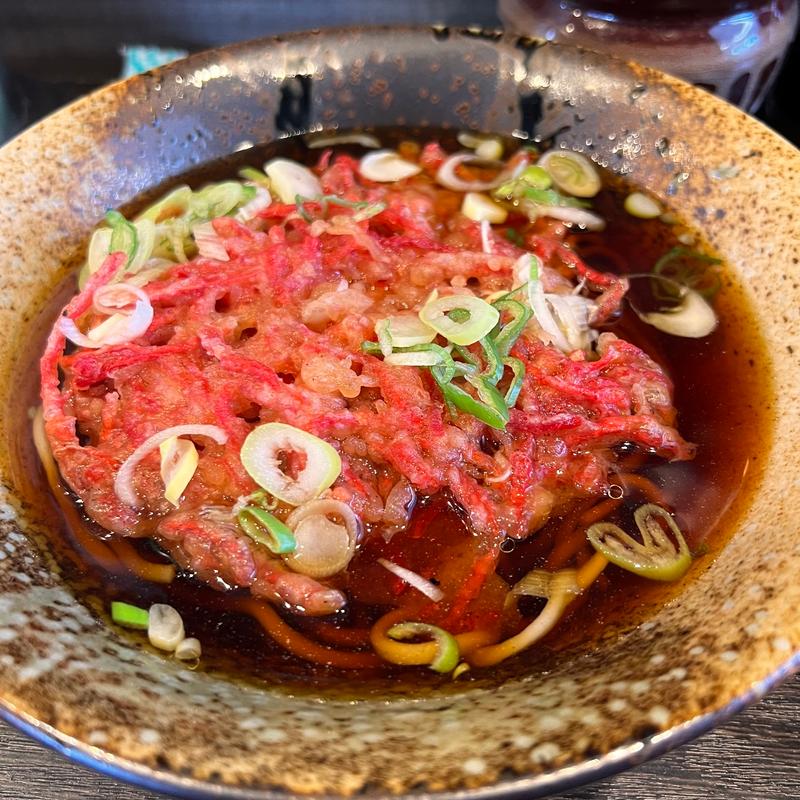 紅しょうが天そば(三松 青砥店)の写真