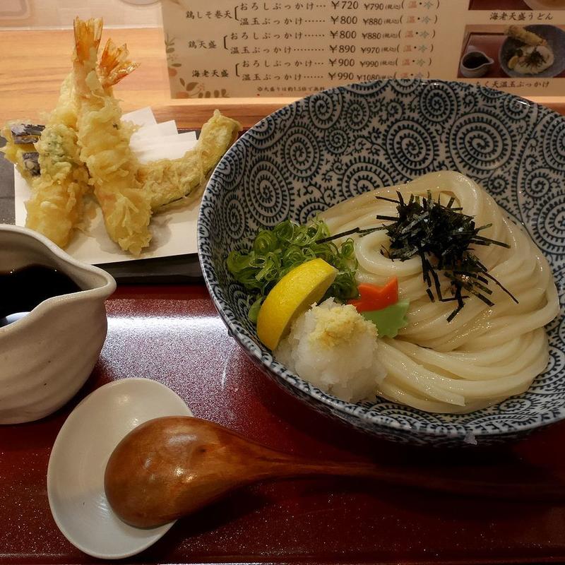 海老天おろしぶっかけ(たまり)の写真