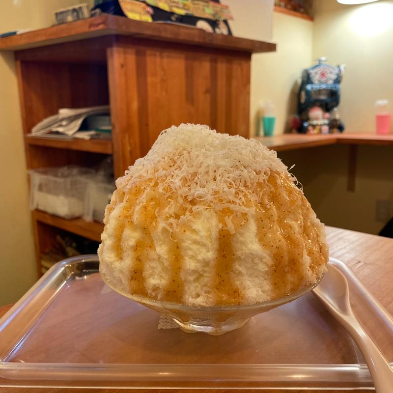 いちじくチーズ(イタリアンかき氷リコッタ)の写真