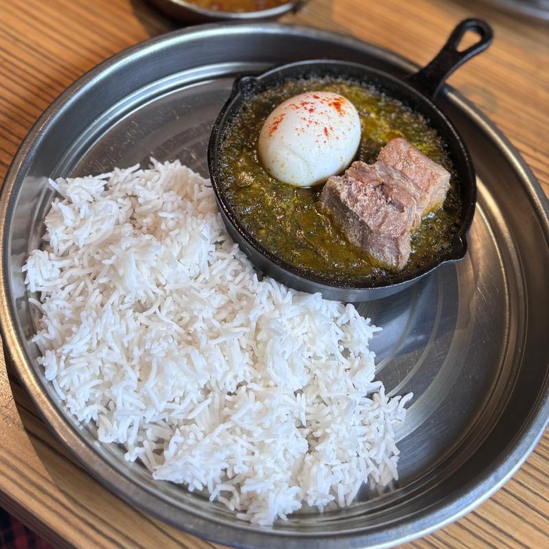 ほうれん草（豚） ※バスマティライスに変更(カレーハウス咖喱座)の写真