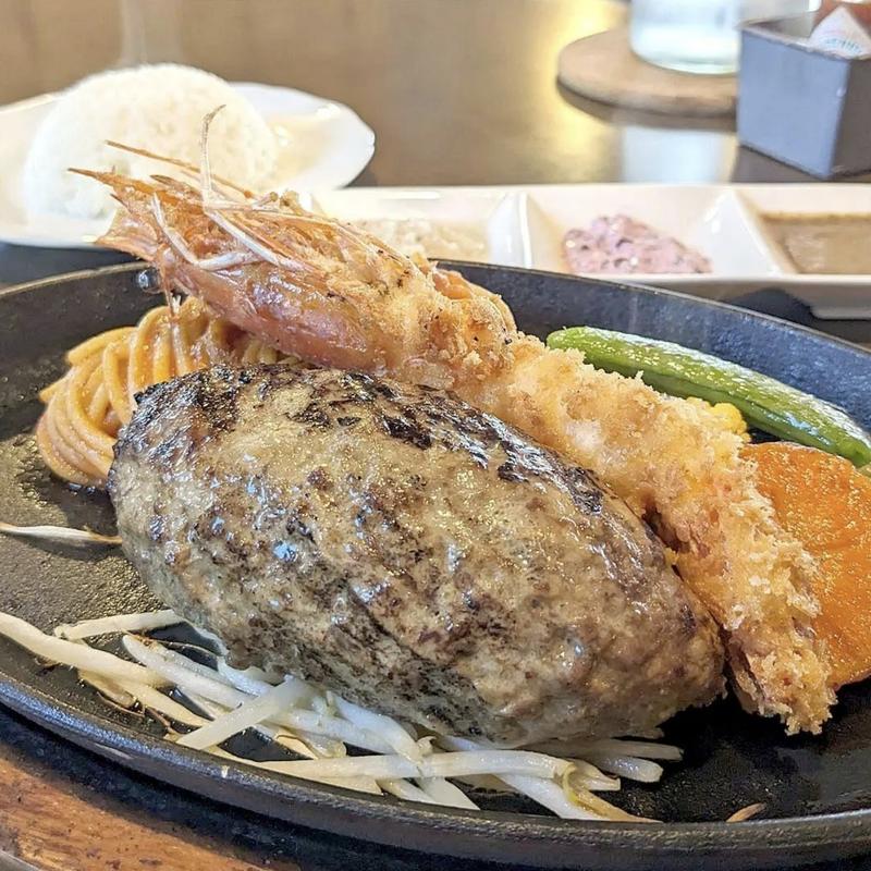 和牛ハンバーグプレート(親方ハンバーグ)の写真