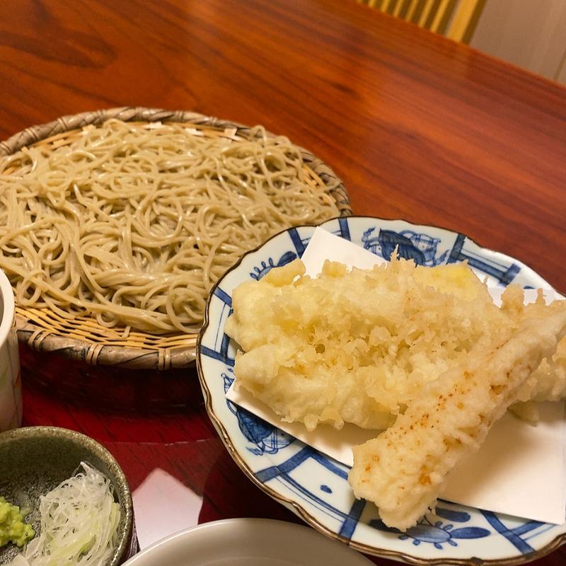 朝〆穴子天もり(手打ちそば 美舟音)の写真