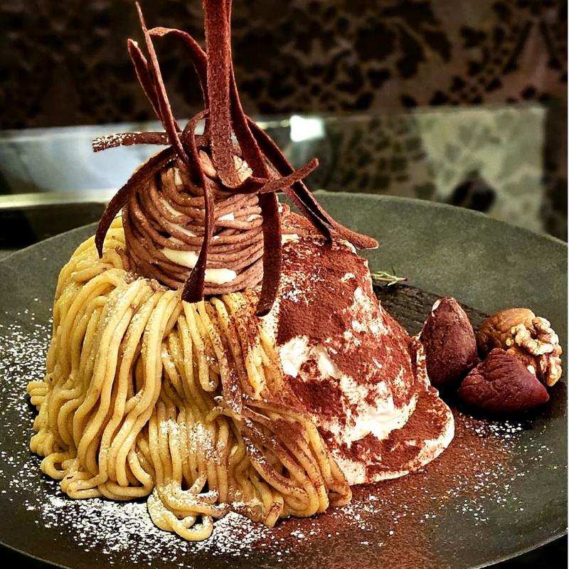 ダブルモンブランパンケーキ(ニューヨークラウンジ By インターコンチネンタル 東京ベイ)の写真