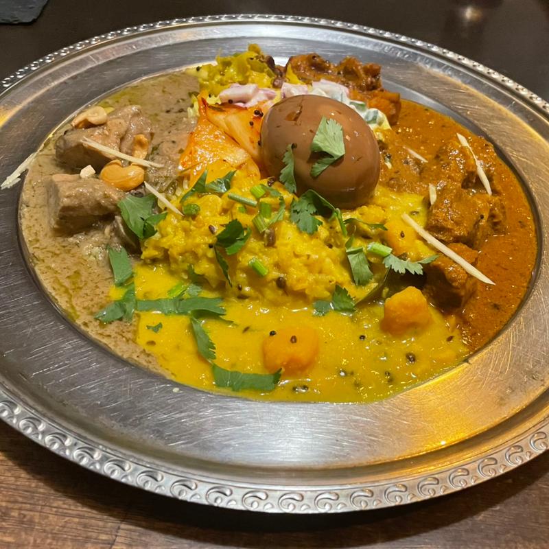 あいがけカレー(定食堂 金剛石)の写真