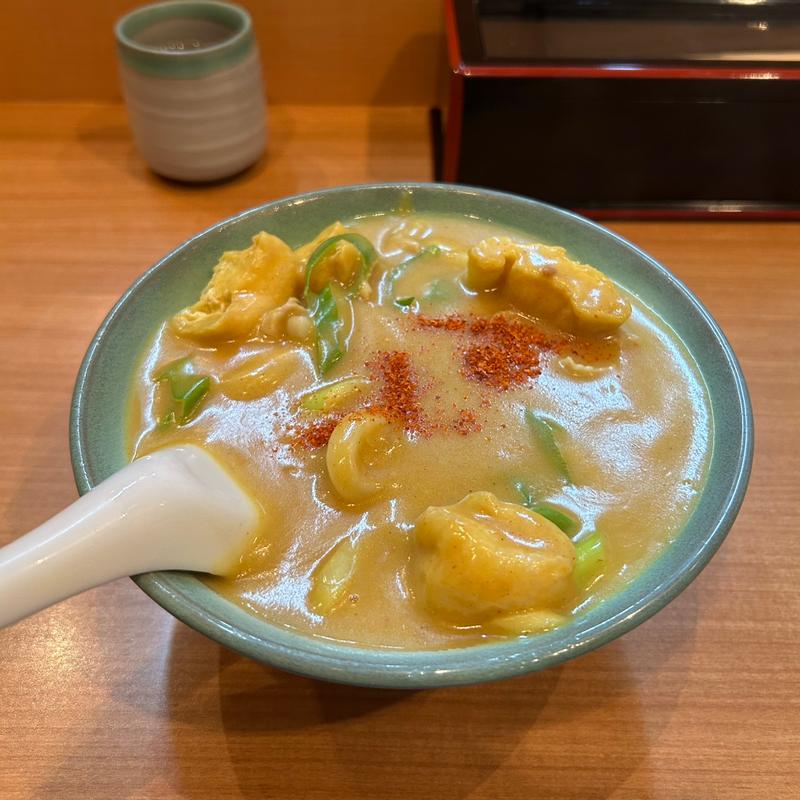 カレーうどん(手打うどん 錦)の写真