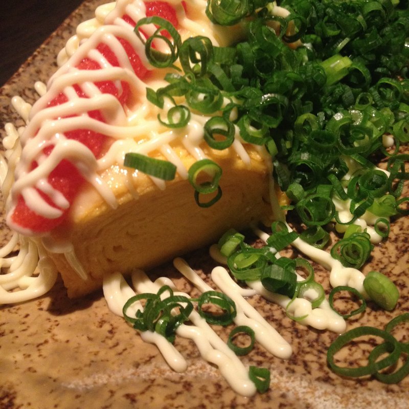 どっさりネギと明太子とチーズの玉子焼き(黄金屋 隠れ艶 )