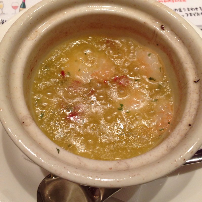 海老のアヒージョ(新瑞フレンチ )