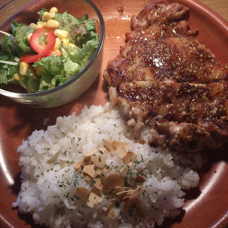 チキンのハニーマスタードプレート(cafe dolphin)