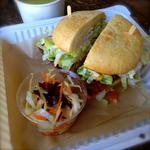 Blackened Tempeh Burger with Mango Salsa