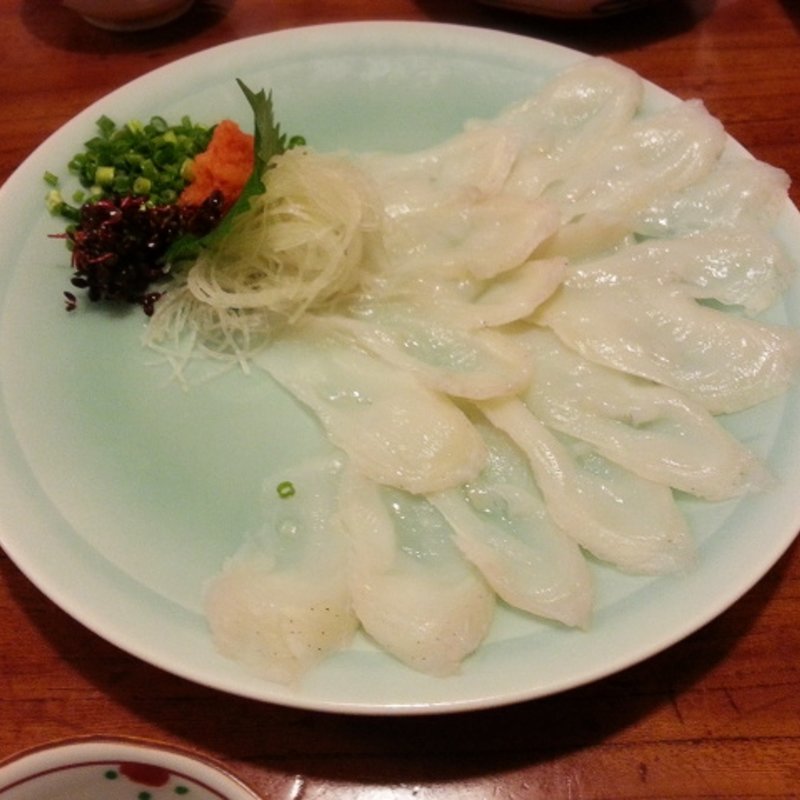 水たこ刺身(手打ちそば 吉仙（きちせん）)