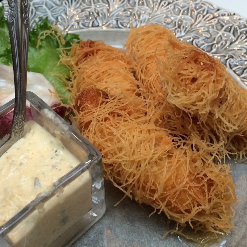 海老とカマンベール（2P）(SHELL&ワインダイニング　Lacco)