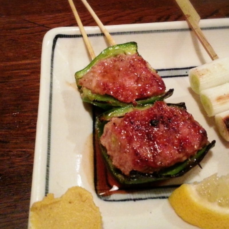 ピーマン肉詰め(やきとん ひょっとこ)