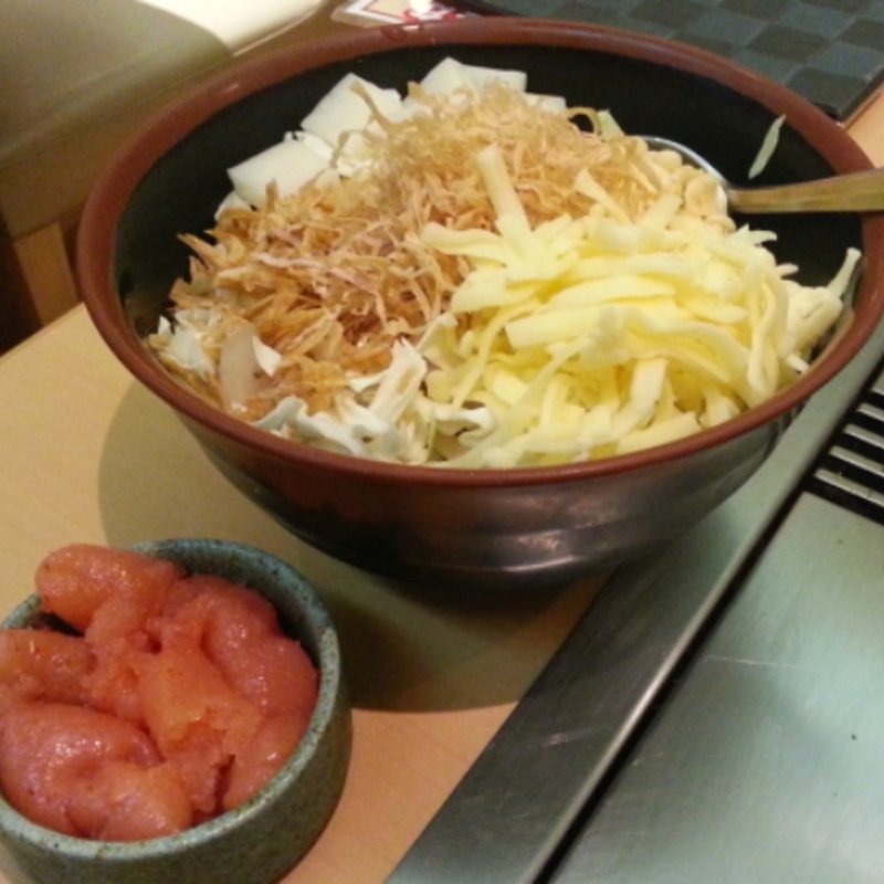 明太子もちチーズもんじゃ(浅草　つる次郎)