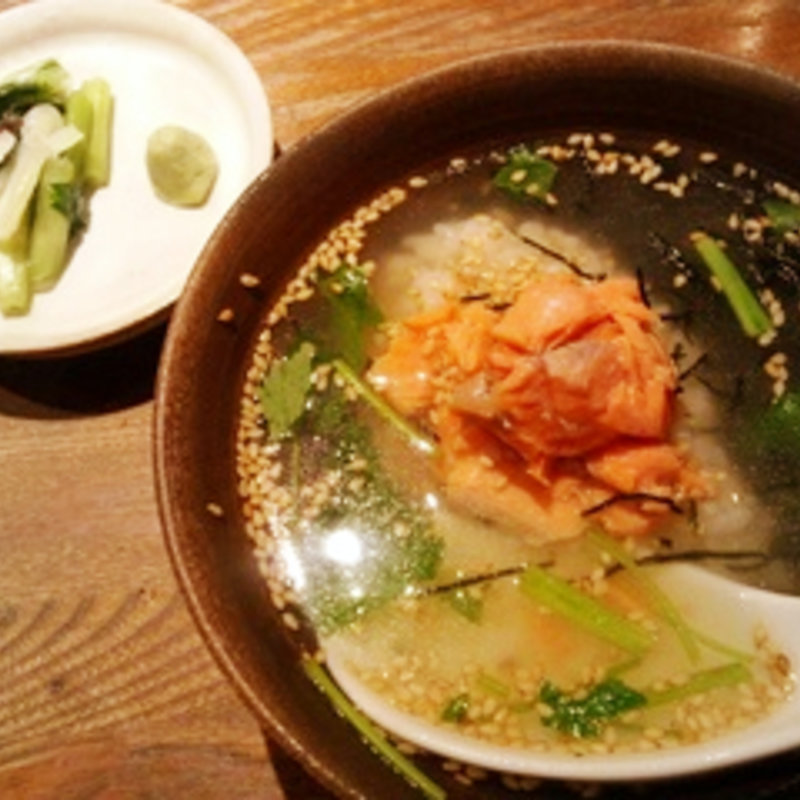 お茶漬け（鮭）(炭火串焼 ふく)