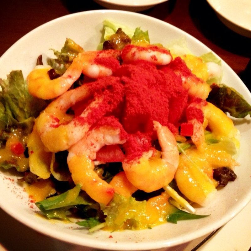 海老とトマトのサラダ(メヒコ 東京ベイ有明店)