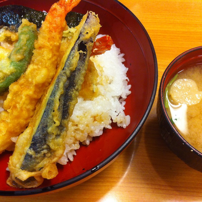 天丼ランチ(串揚げ たぬき)